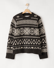 Magda Crew-Dark Taupe