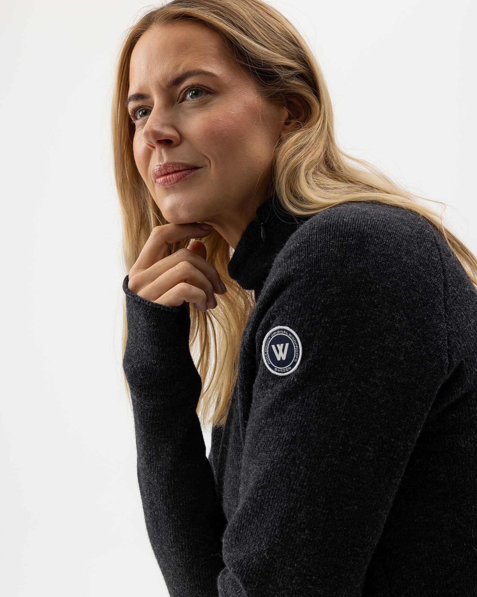 Martina Windproof Sweater- Anthracite