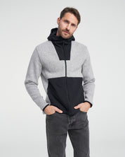 Mikael WindproofHood- Grey Melange/ Black