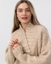 Moa V- Neck - Sand