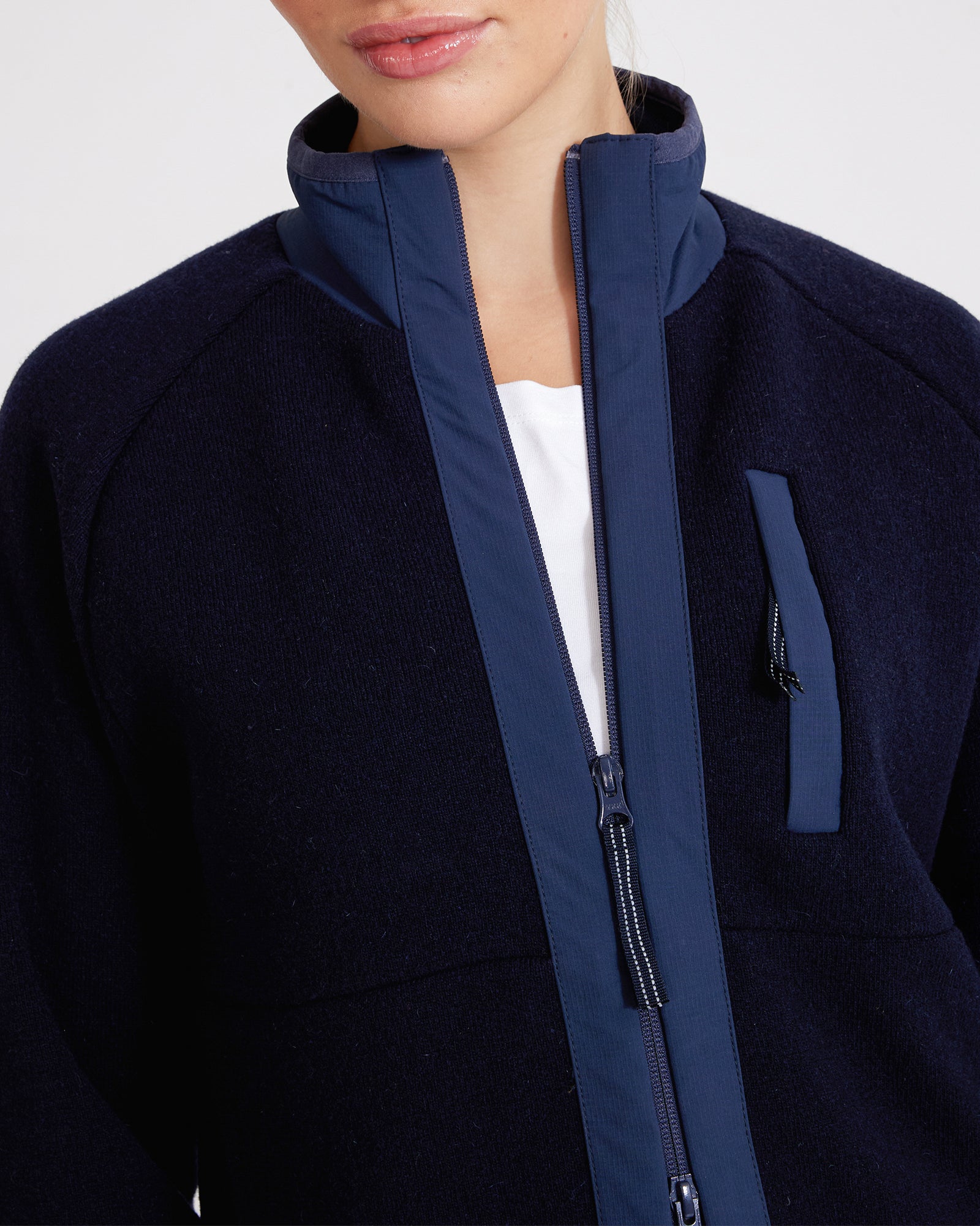 Olivia Windproof Jacket- Navy