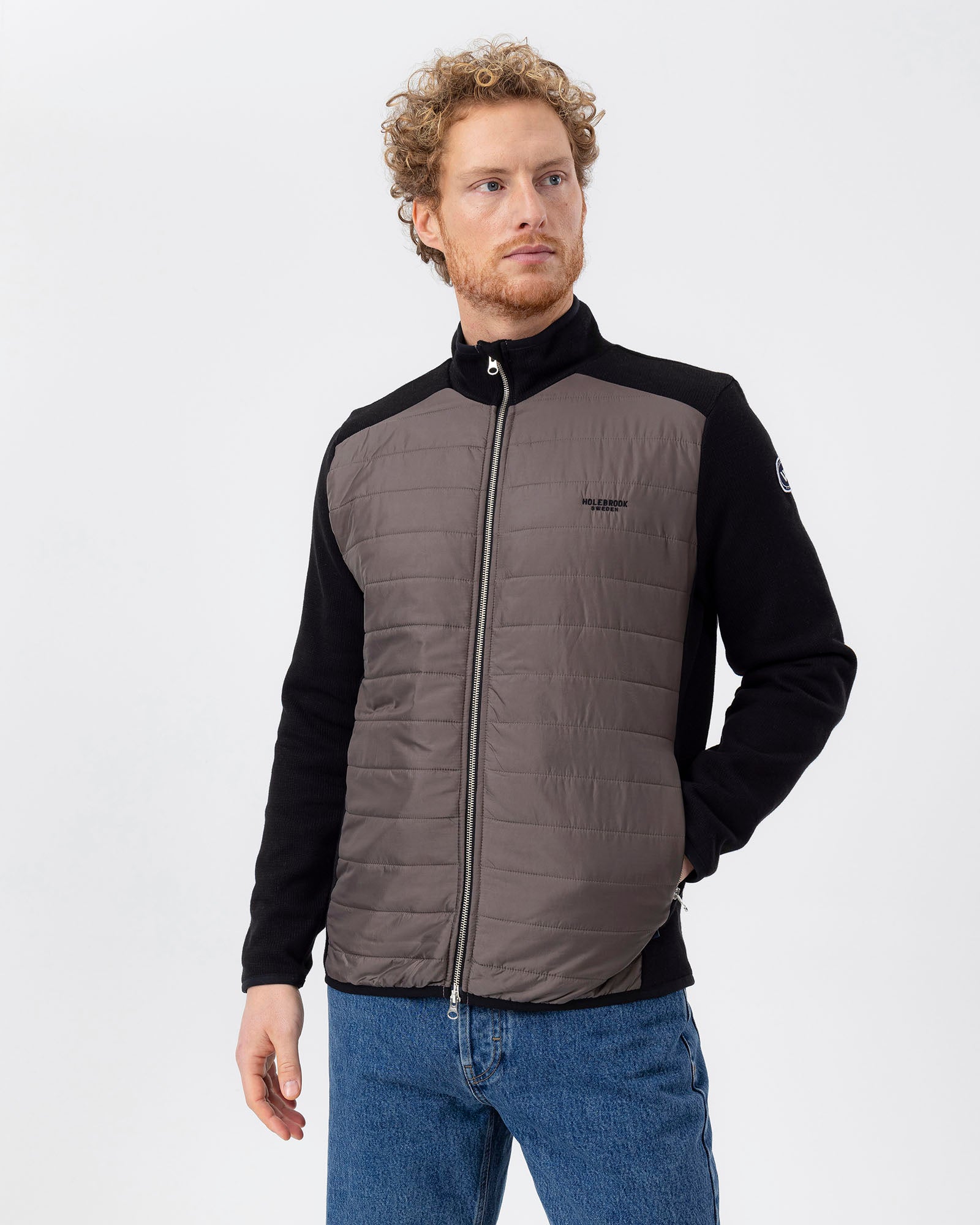 Peder Full Zip Windproof Jacket-Black/Mole