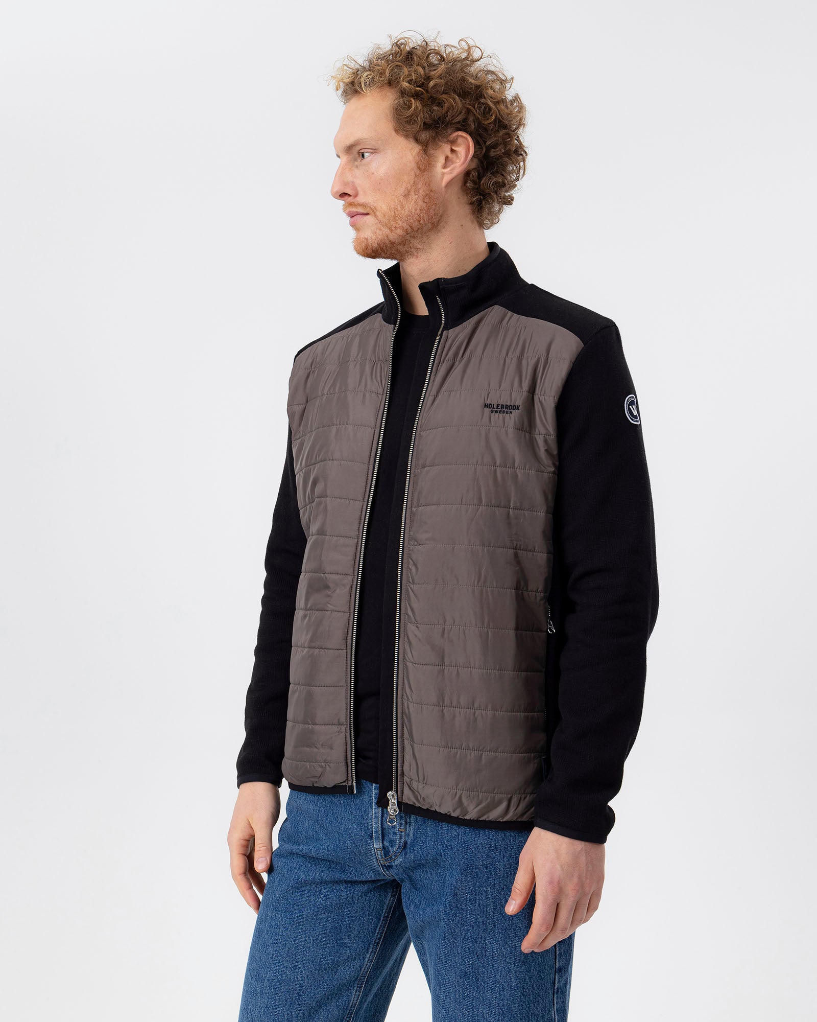 Peder Full Zip Windproof Jacket-Black/Mole