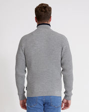 Ragnar T - Neck Windproof Sweater-Lt. Grey