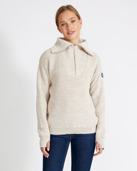 Sandra T-Neck Windproof Sweater – Holebrook USA