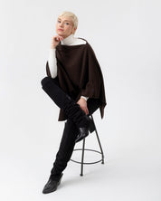 Sofie Poncho-Chocolate