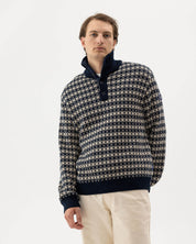 Sverre T-neck WP-Navy/Oyster