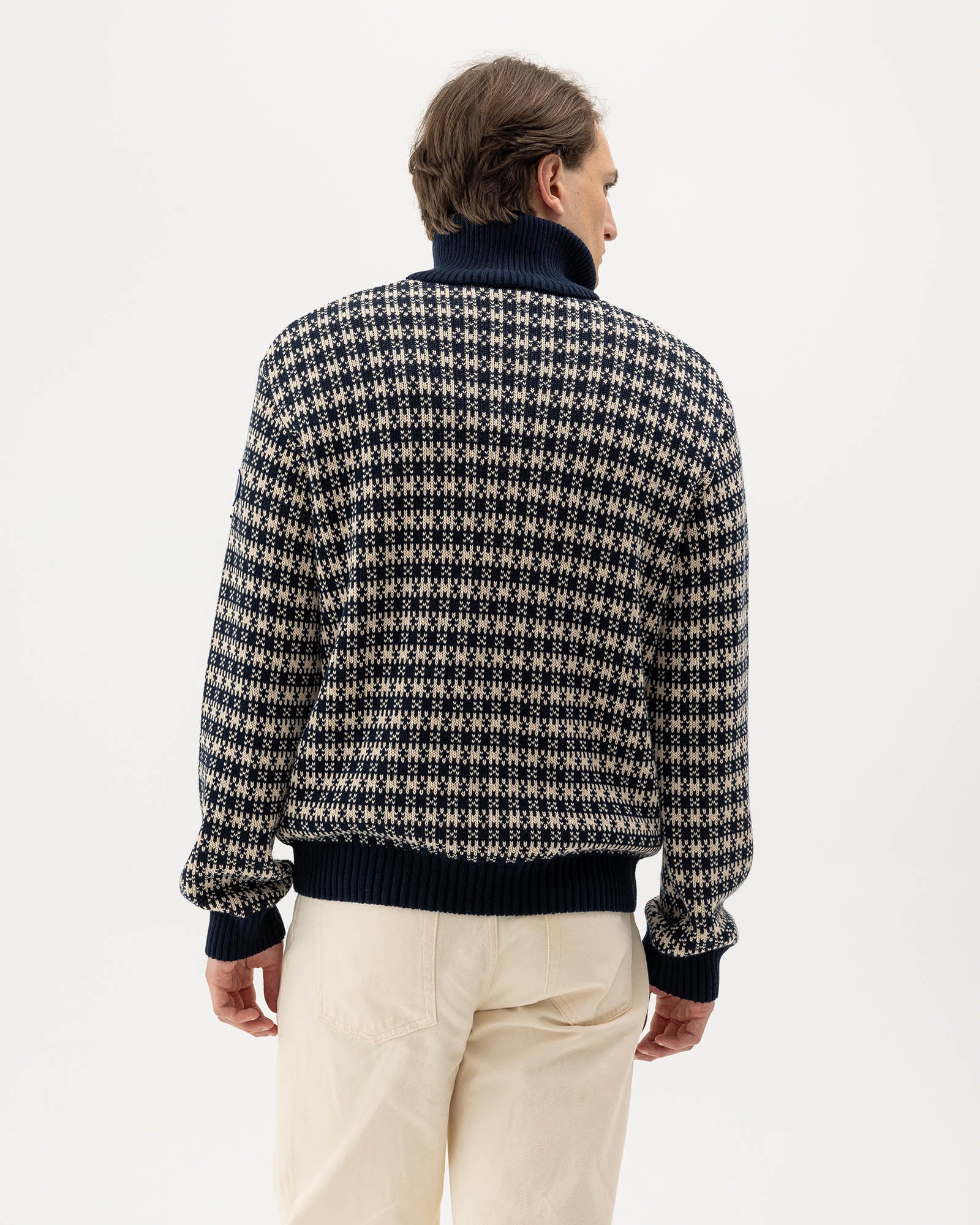 Sverre T-neck WP-Navy/Oyster