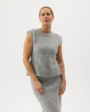 Tindra Top- Grey Mel