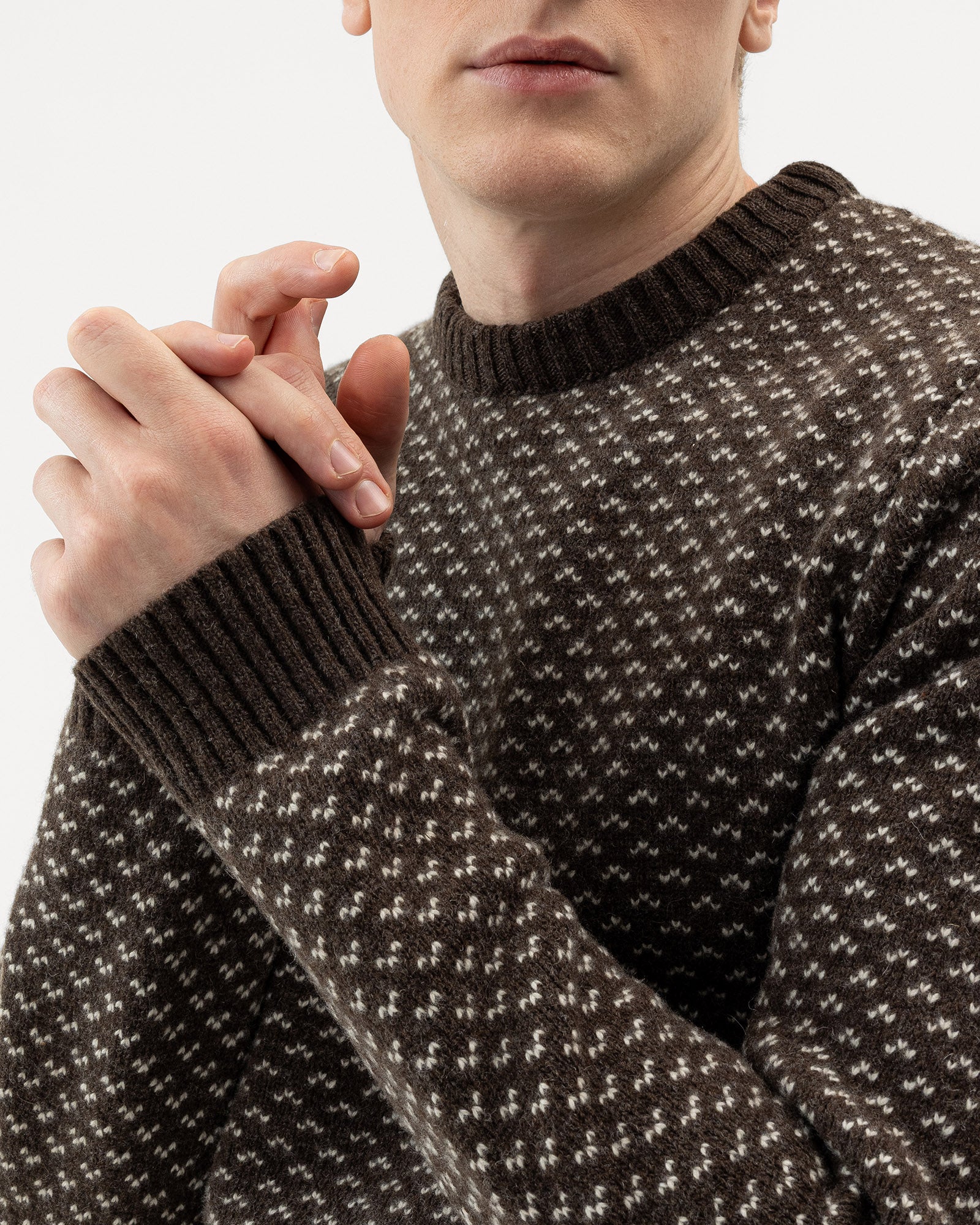 Torsten Crew- Brown Mel/Whisper White