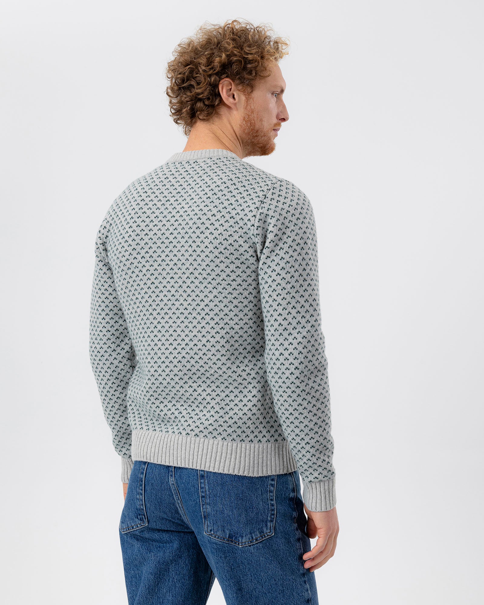Torsten Crew- Grey/ Pine