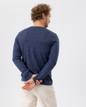 Ulrik Long Sleeve-Navy Mel