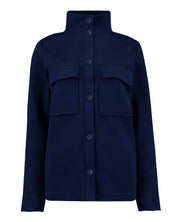 Women's Windproof Shirt Jacket- Navy