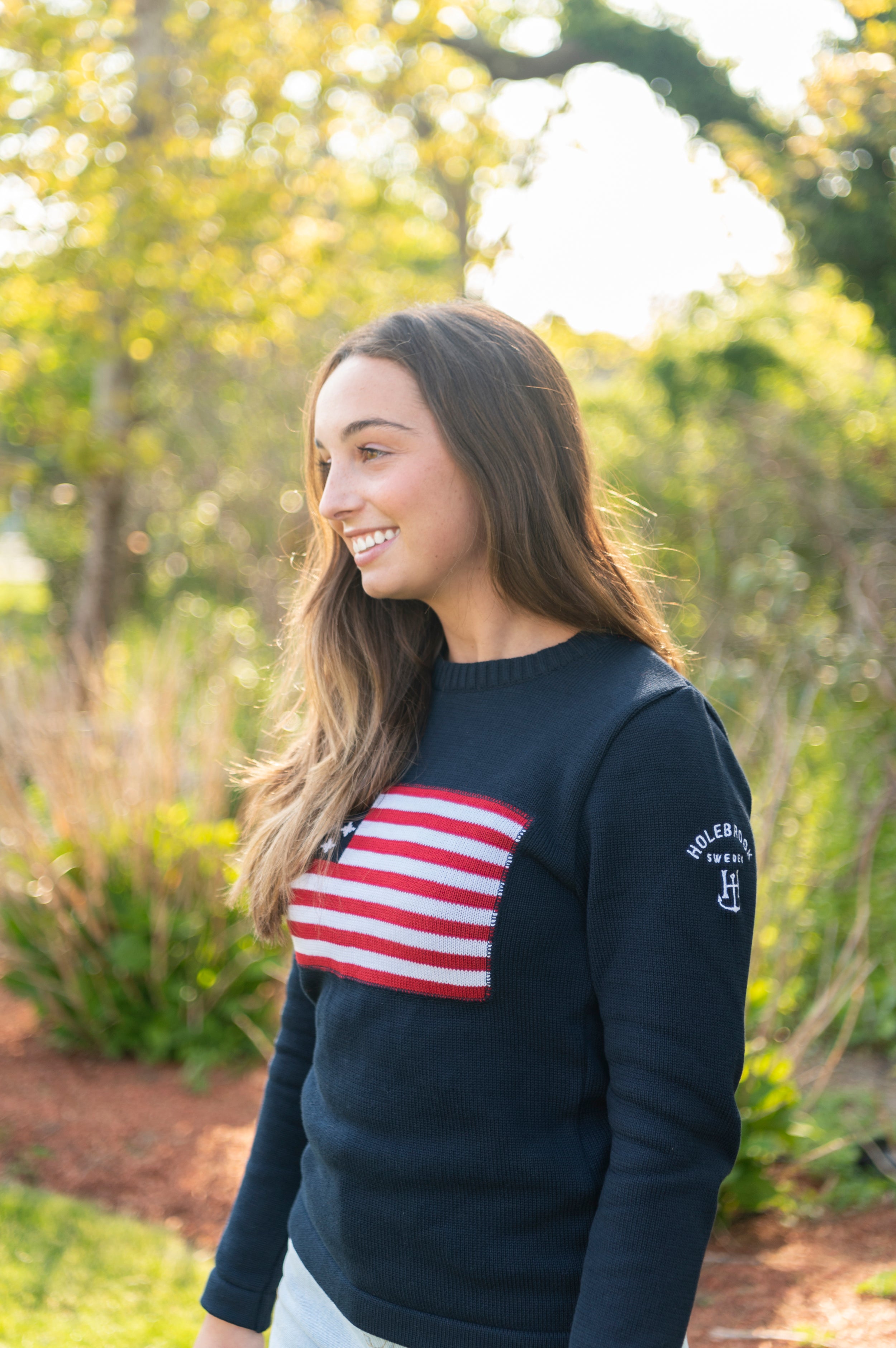 Holebrook USA Flag Crew Navy