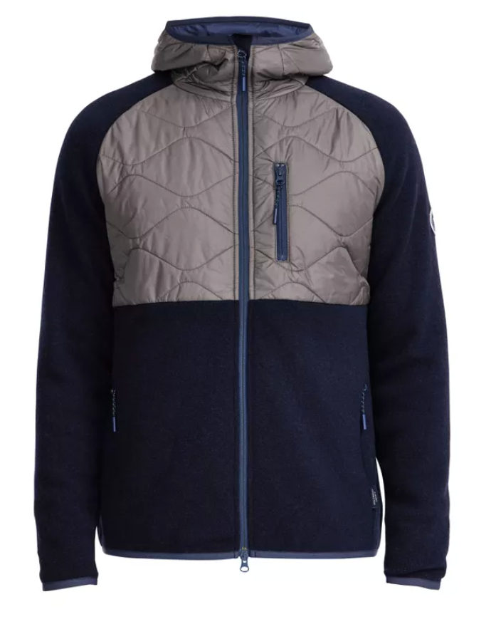 Ruben Windproof Hood Jacket- Navy/Mole