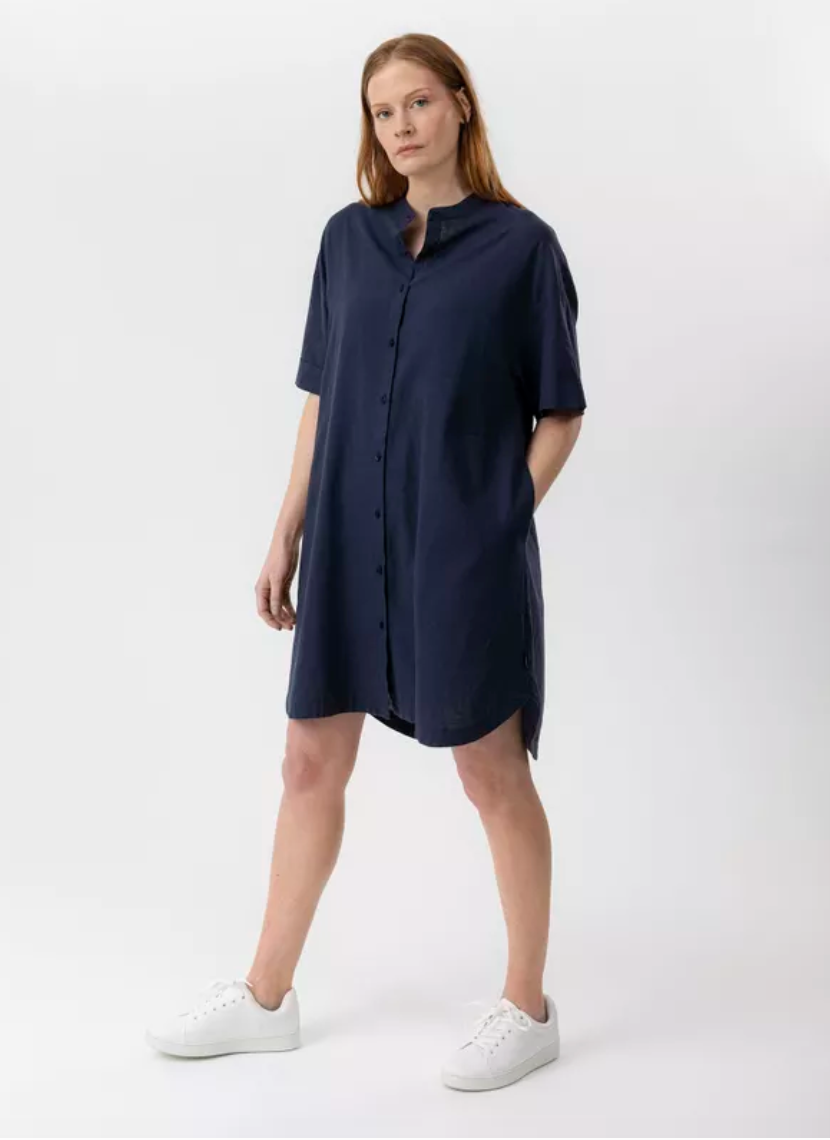 navy blue tunic dress YOURS Plus Size Navy Blue Short Sleeve Tunic Dress