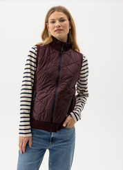 Mary Windproof Vest- Maroon