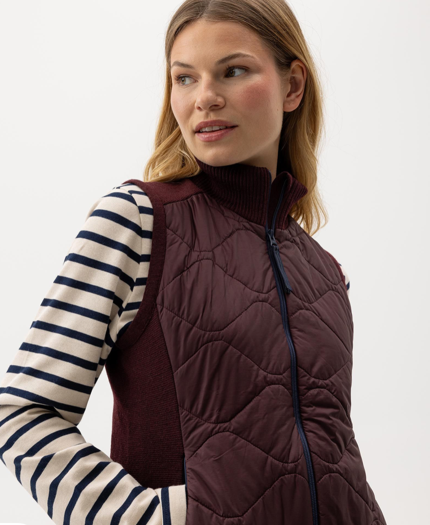 Mary Windproof Vest- Maroon