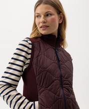 Mary Windproof Vest- Maroon