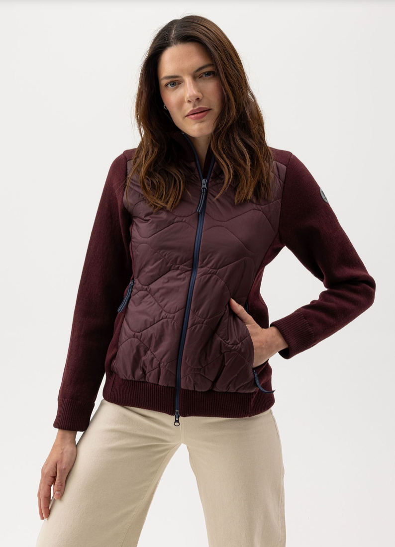 Lola Full Zip Windproof - Maroon
