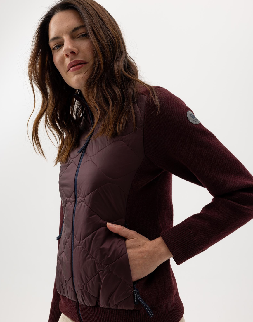 Lola Full Zip Windproof - Maroon
