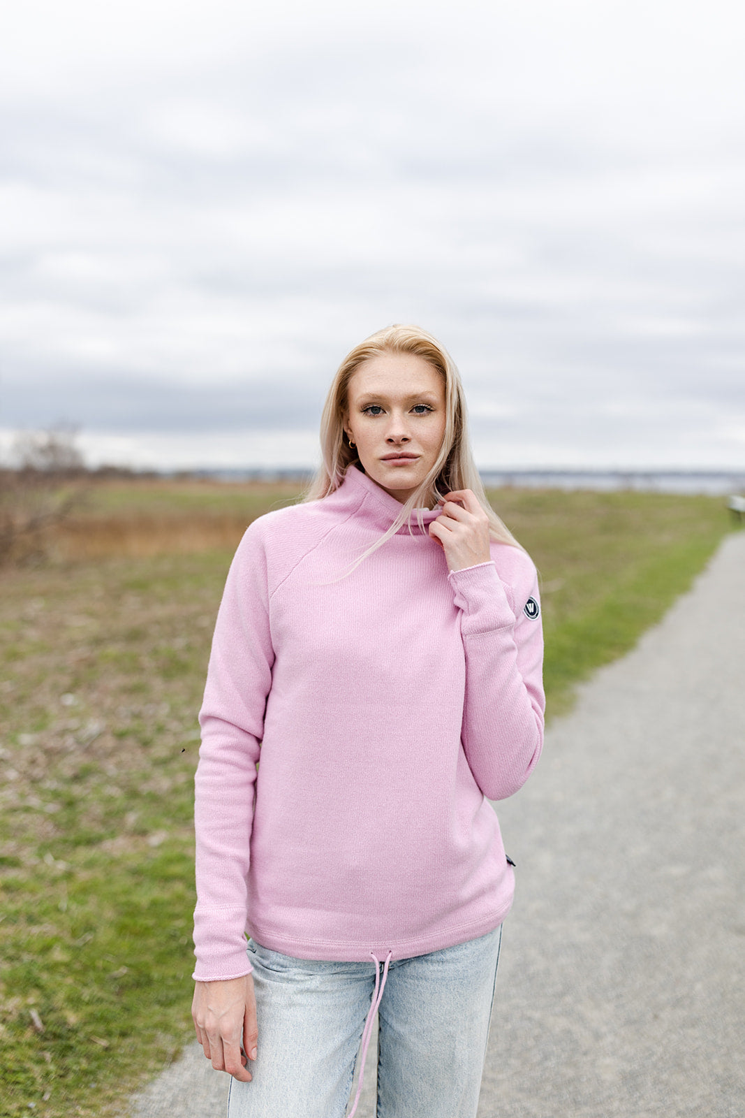 Martina Windproof Sweater -Light Pink