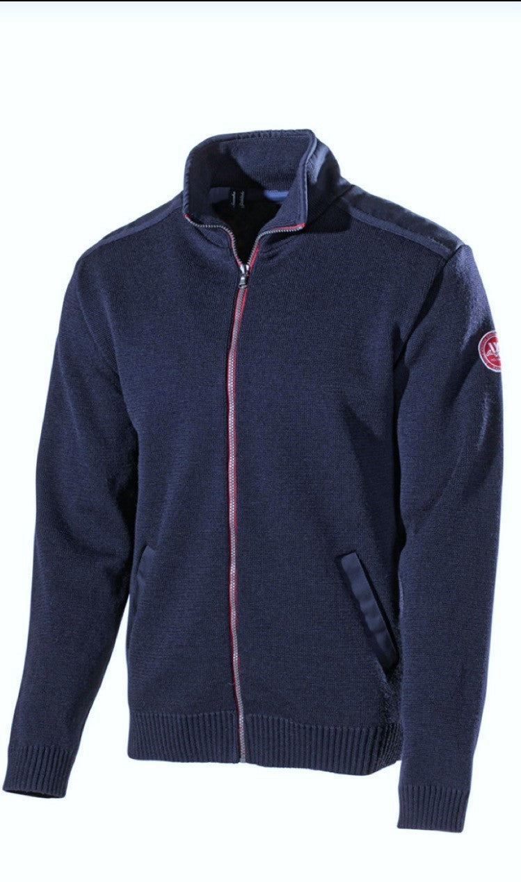 Gregor Wool Full Zip Windproof- Navy