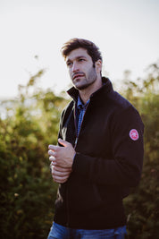 Gregor Wool Full Zip Windproof-Black