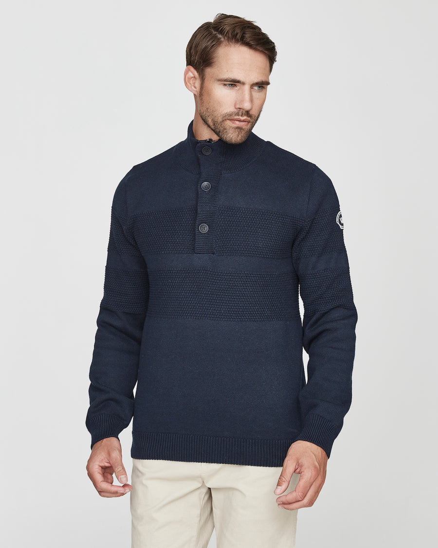 Anders T-Neck WP Navy