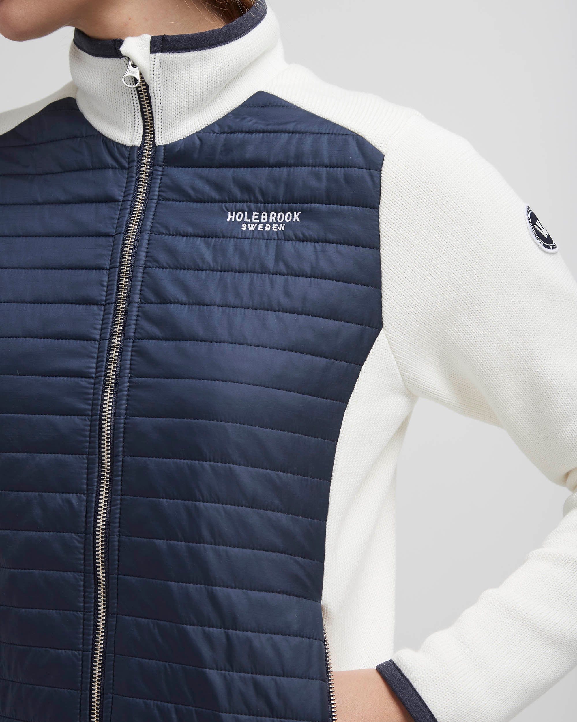 Mimmi Full Zip Windproof Jacket  -Off White/Navy