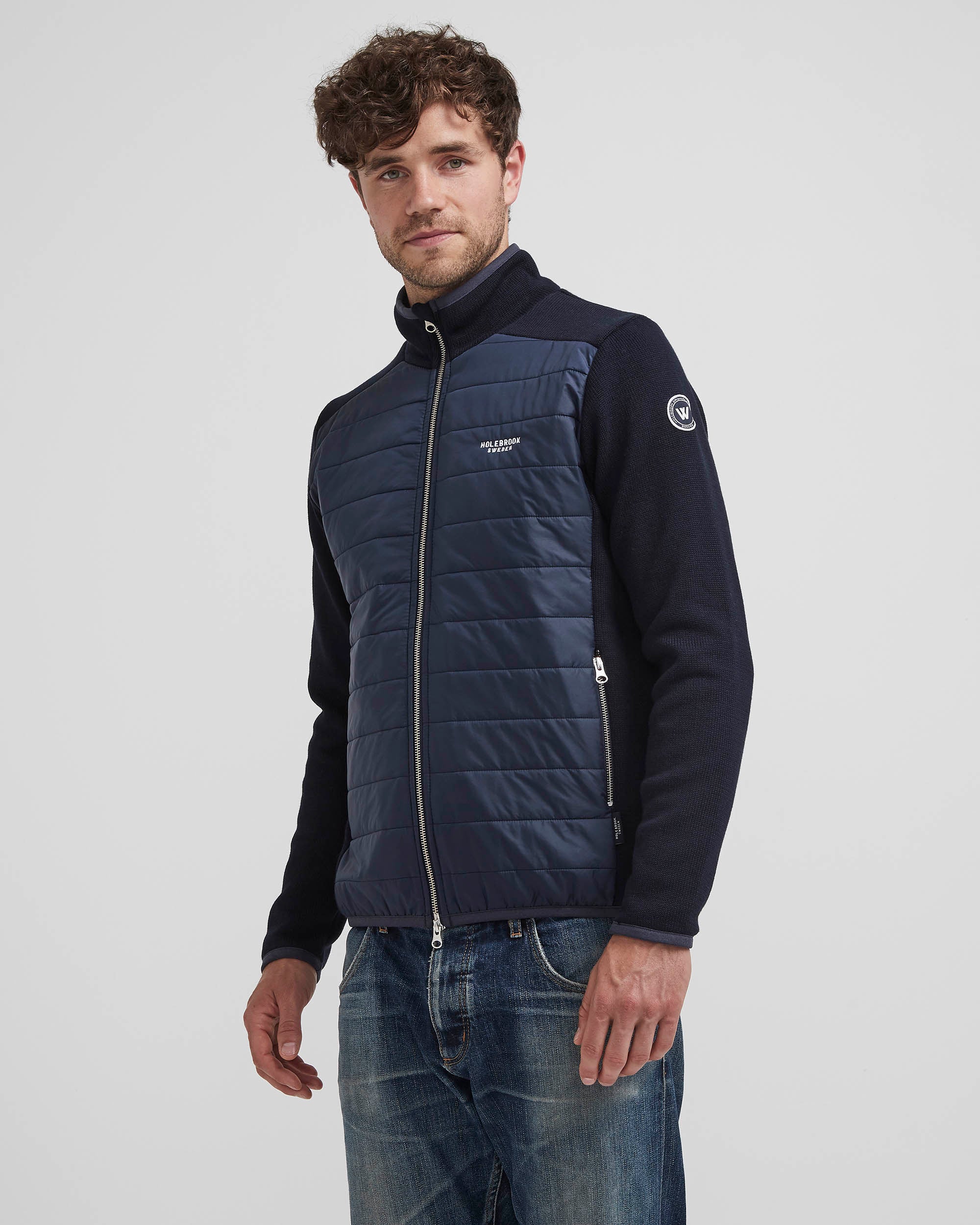 Peder Full Zip Windproof Jacket- Navy