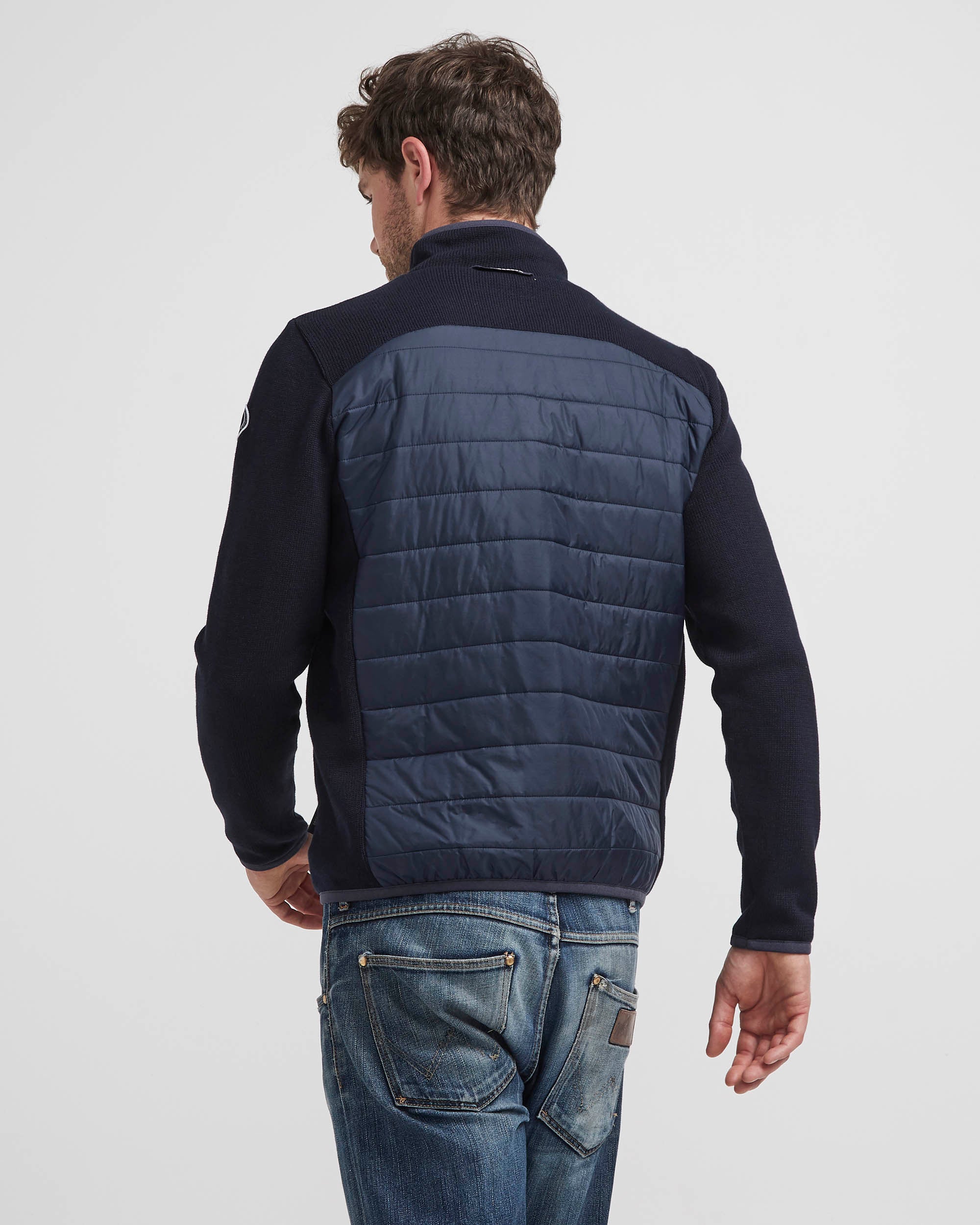 Peder Full Zip Windproof Jacket- Navy