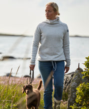 Martina Windproof Sweater -Light Grey Melange