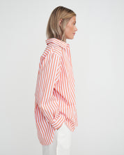 Amalia Shirt- White/Flame Orange