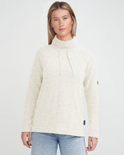 Angelika Windproof Sweater- Creme
