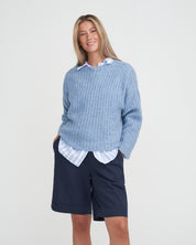 Cajsa Sweater-Stonewash