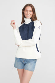 Jannike Windproof- Off White/Navy