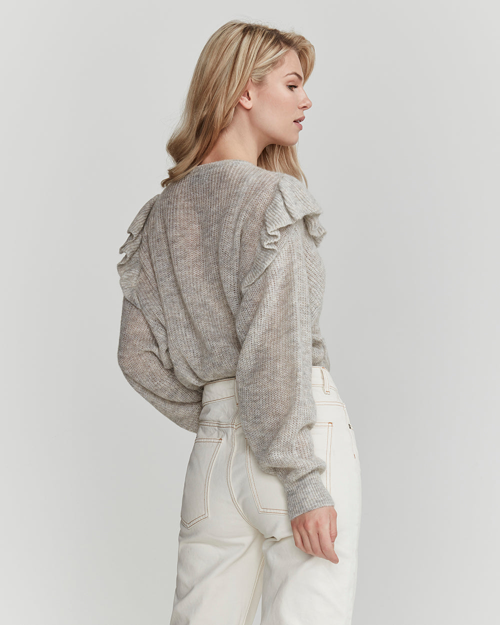 Madison Crew- Light Grey