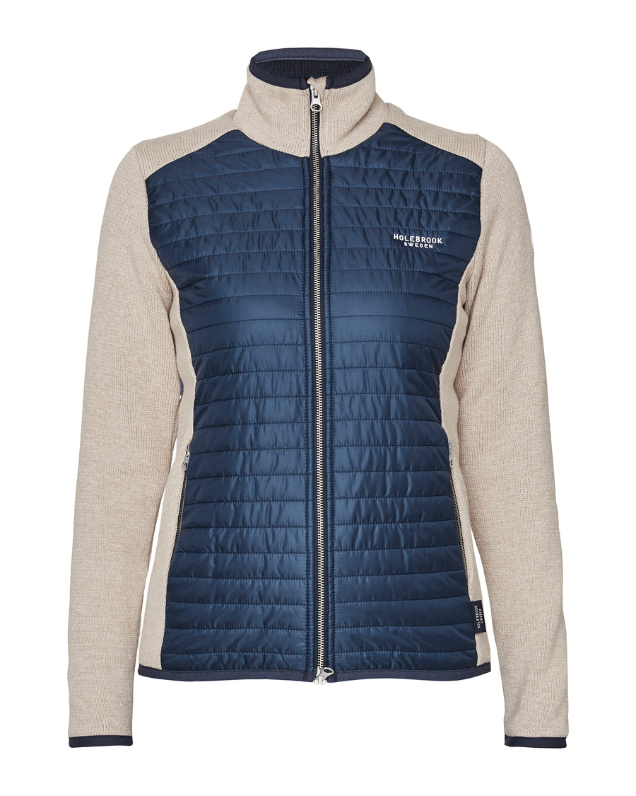 Mimmi Fullzip WP-Khaki/Navy