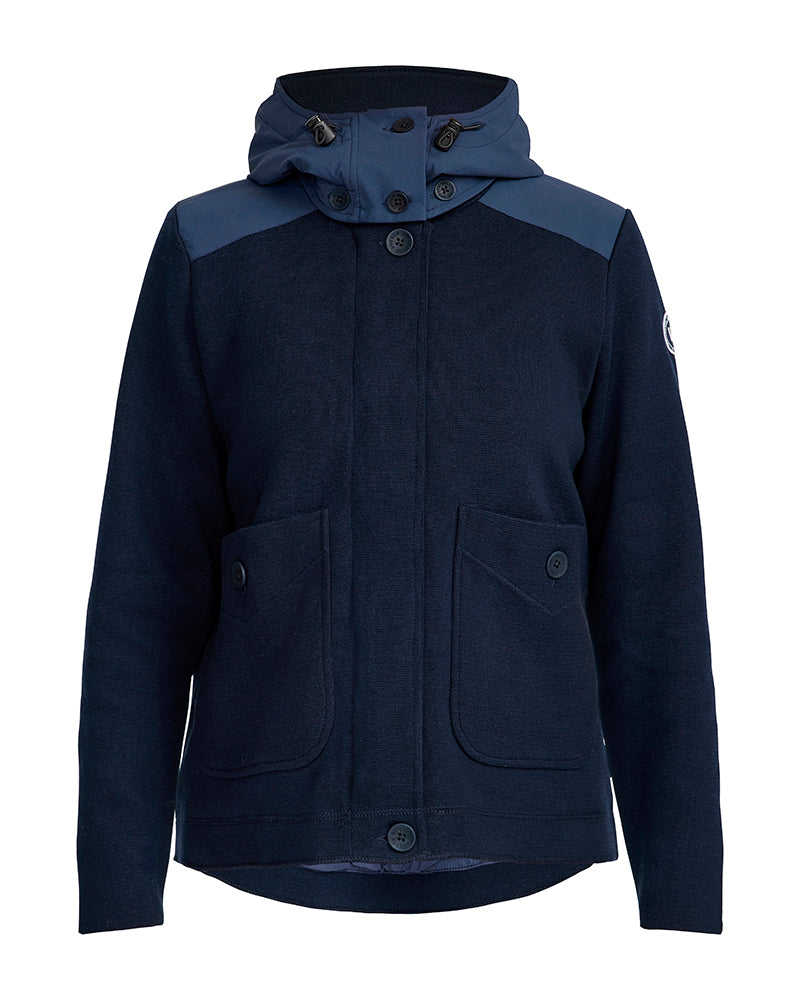 Pia Hood Windproof Jacket - Navy