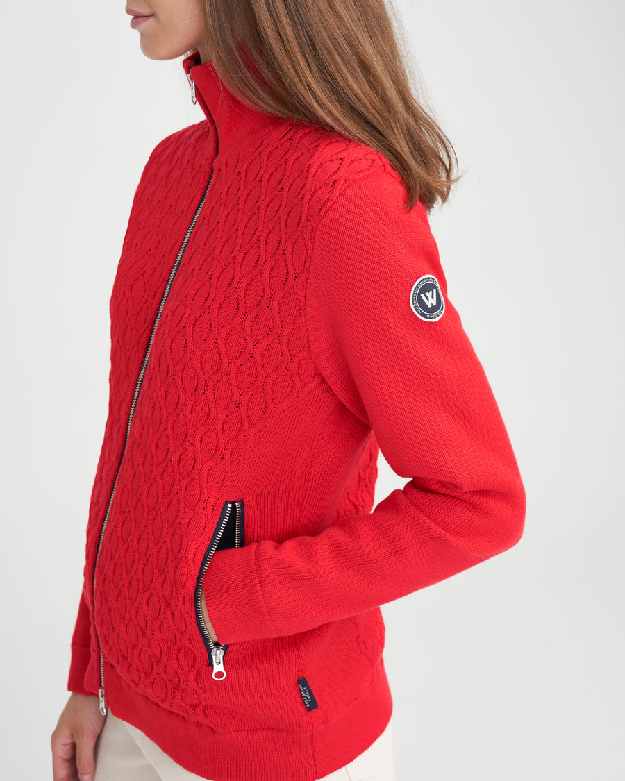 Reidun Fullzip - Raspberry