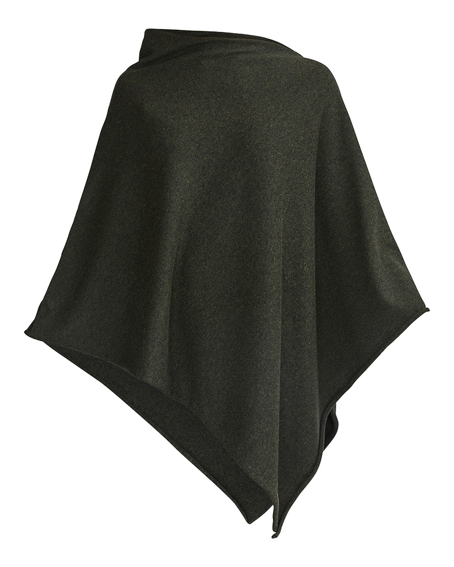 Sofie Poncho Bottle Green