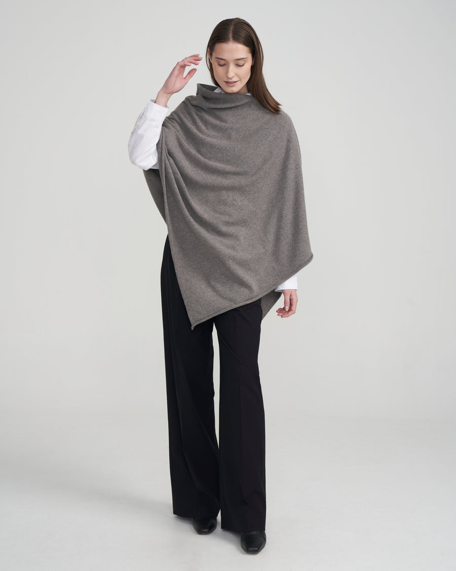 Sofie Poncho-Taupe