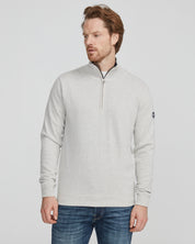 Stellan Windproof 1/4 Zip Sweater-Lt. Grey
