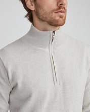 Stellan Windproof 1/4 Zip Sweater-Lt. Grey