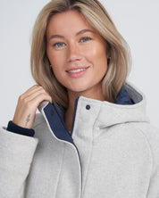 Tanja Windproof Coat - Light Grey Mel