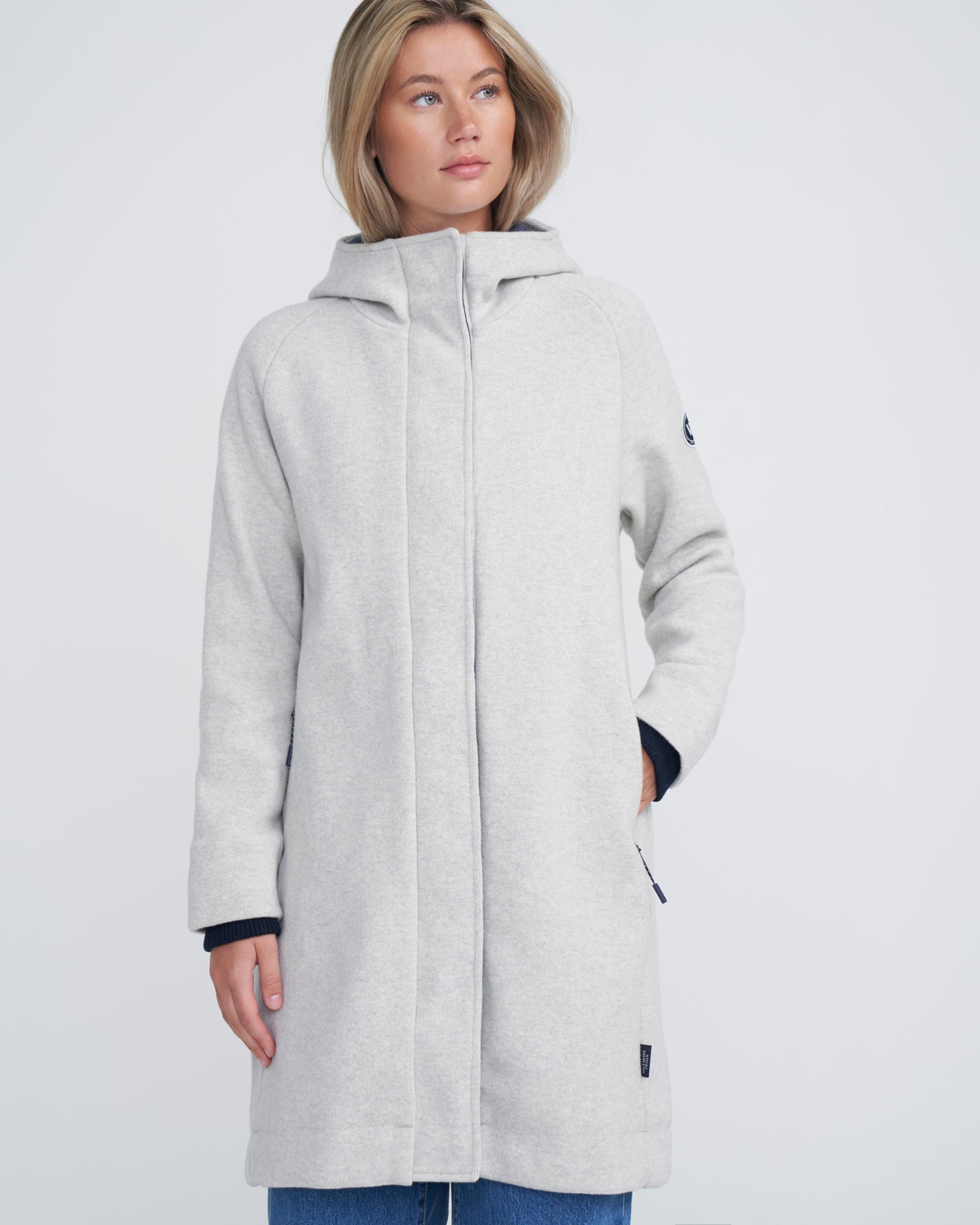 Tanja Windproof Coat - Light Grey Mel