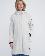 Tanja Windproof Coat - Light Grey Mel