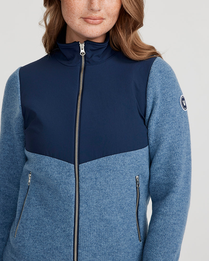 Tekla Full Zip Windproof- Fade Blue
