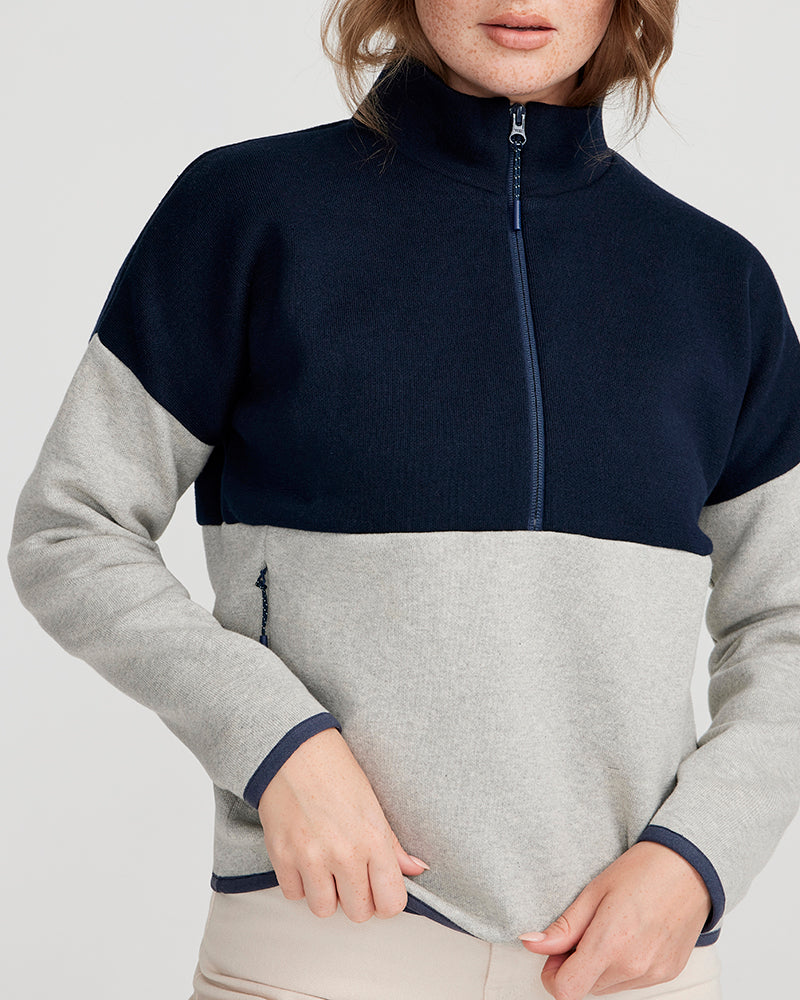 Vilhelmina Windproof - Light Grey / Navy